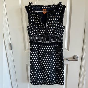 Tory Burch polka-dot work dress. Size 6. So cute for work!